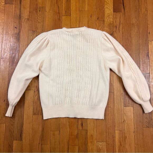 Vintage Adele Joyce Lambswool Angora Beaded Cardigan - Picture 6 of 7